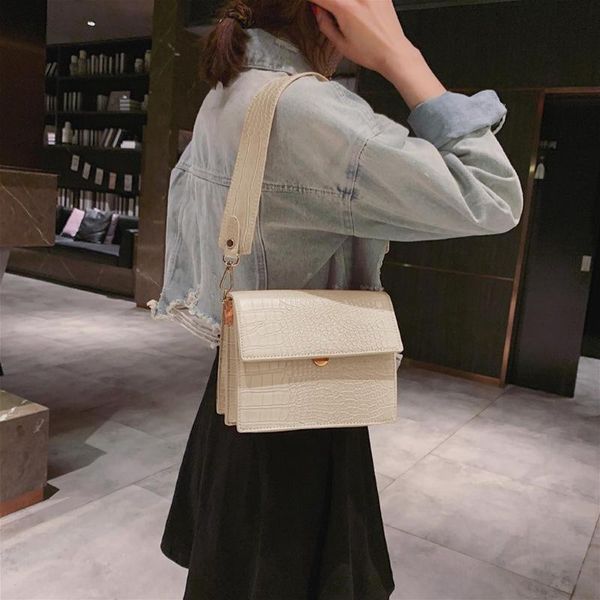 

crossbody bag women trend large capacity leather shoulder bag handbags messenger pure color shoulder bags small square