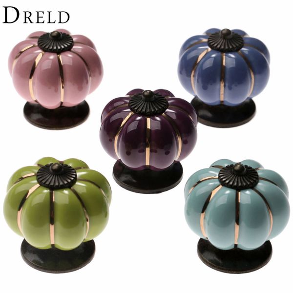 2019 Pulls Handles Vintage Furniture Handle Pumpkin Ceramic Door