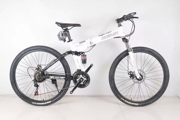 

off-road mountain folding road bike factory direct folding full shock-absorbing disc brake 21 speed 26-inch mountain bike quality model