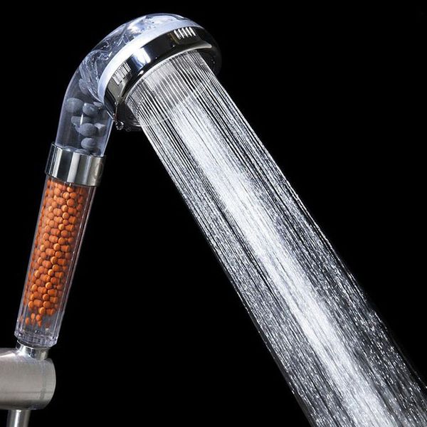 

shower bath head high pressure stone stream handheld shower head with negative ion activated ceramic balls dropshipping