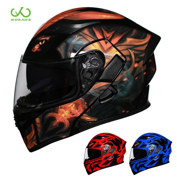 

full face motocross helmets anti-collision safety head protection motorbike racing equipment breathable motorcycle cycling caps