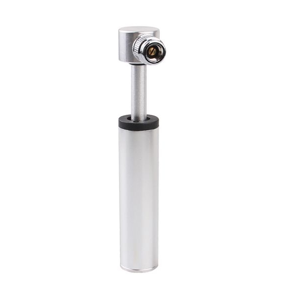 

mini portable bicycle pump bicycle accessory aluminum alloy siliver tire inflator small bike football pumps air lightweight bike pumps