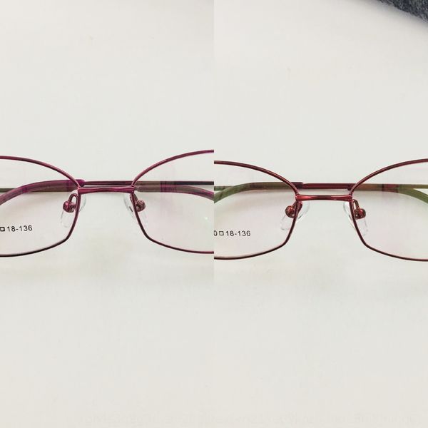 

square female full frame plain glasses glasses frame with presbyopia order, Silver