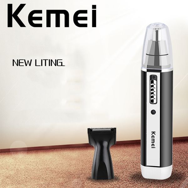 

au plug kemei 4 in 1 men electric nose ear hair trimmer clipper rechargeable beard eyebrow shaver razor face hair removal eye trimmer