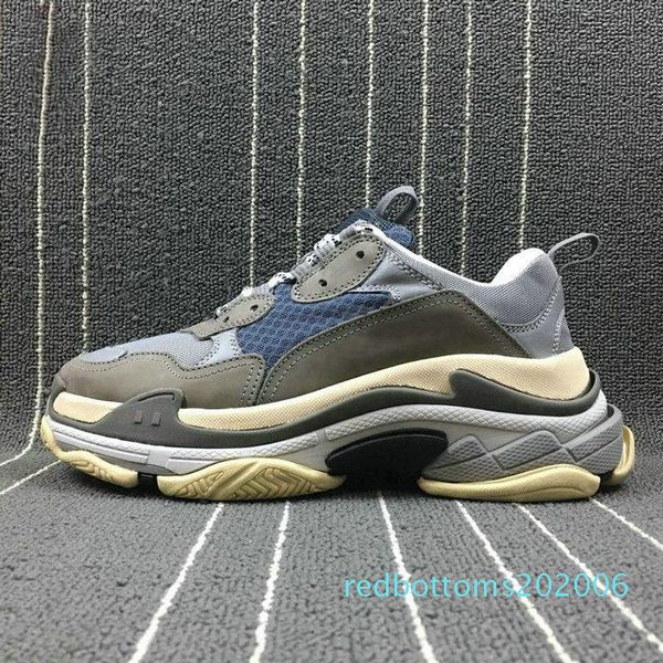 

2019 fashion paris 17fw triple s sneakers triple-s casual dad mens designer shoes combination sports mens trainers chaussures sneakers r06, Black