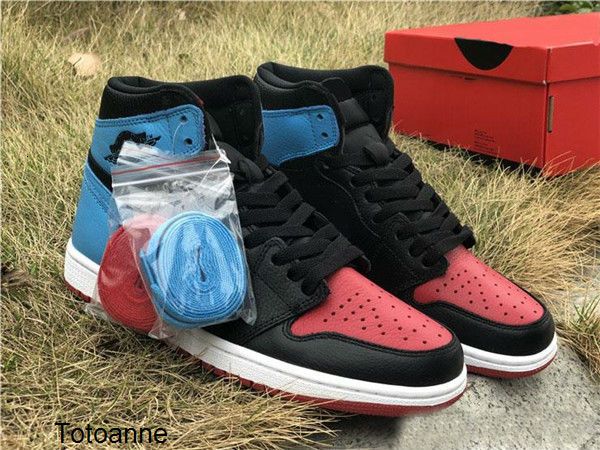 

1 high og wmns unc to chicago 1s basketball shoes man woman white chicago red game royal men sport designer sneakers