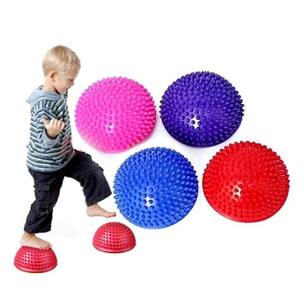 

1pc half round pvc massage ball yoga fitness exercise gym massager balls