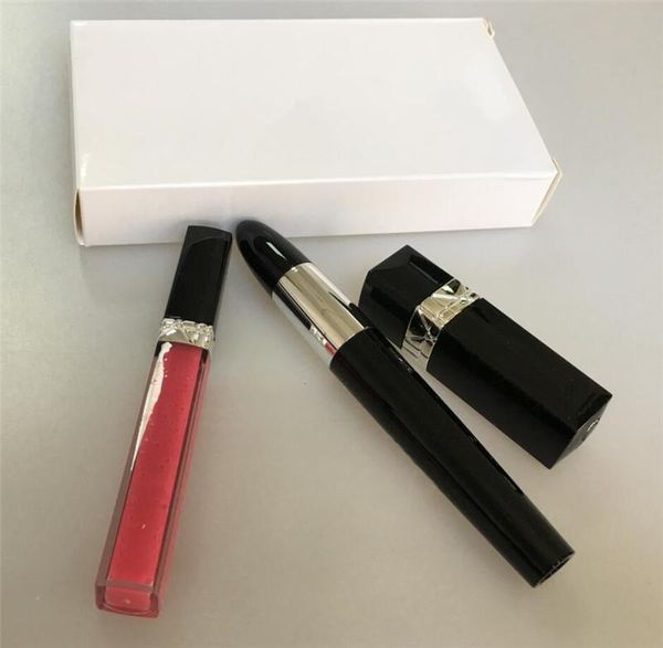 

2019 luxury brand makeup et kollection liquid lip tick black ma cara lipglo co metic lip glo 3 in 1 kit drop