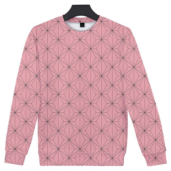 

2019 demon slayer 3d hatless sweatshirt men/women kimetsu no yaiba sweatshirt 3d capless shirt autumn winter, Black