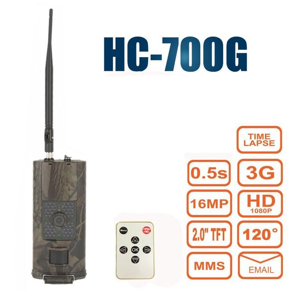 

new hc700g 940nm infrared trail hunting camera 16mp 3g gprs mms smtp sms 1080p night vision wildlife scouting cam