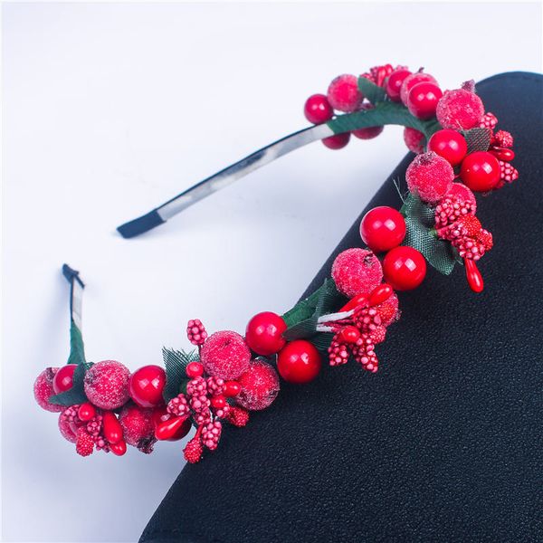 

fashion women headwear beautiful rose flower beads wreath wedding party bridal hair accessories gift