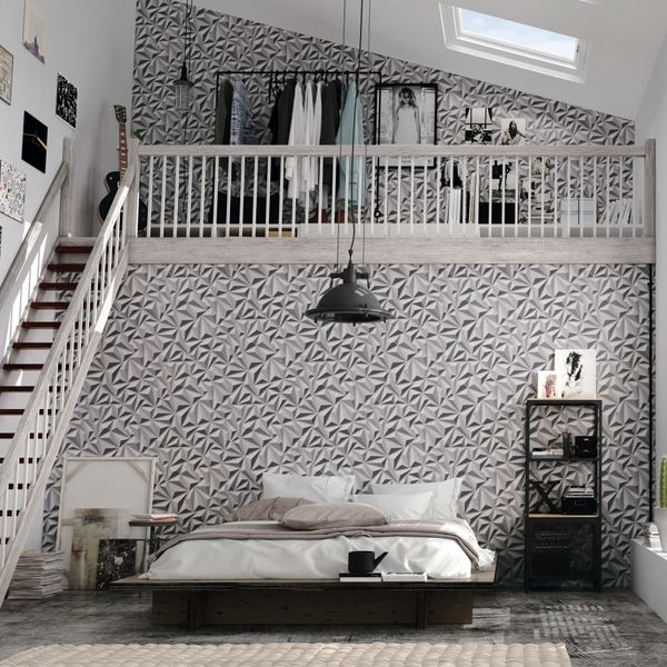 

обои rolls 4 шт белый 0,53x10 m наклейки графические стены