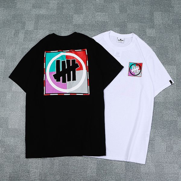 

New Arrival UNDEFEATED Men Women 100% Cotton Shirts Short Sleeve O-Neck Jogger Top Unisex Skateboard Tee PXI0301