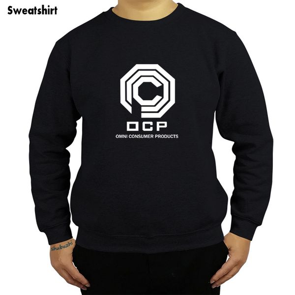 

robocop (1987) inspired movie men sweatshirts- ocp new hoody funny funny casual printing hoodies sbz4297, Black
