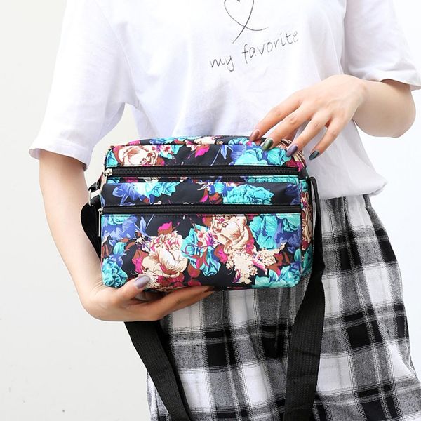 

messenger bag women printed nylon handbag exqusite beautiful girl casual shoulder elegant ladies fashion mobile phone bag #zb