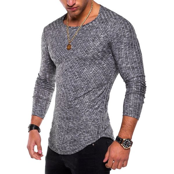 

2018 gray long sleeved running shirts men fitness male bodybuilding sport soccer jersey slim workout fitness tank, Black;blue