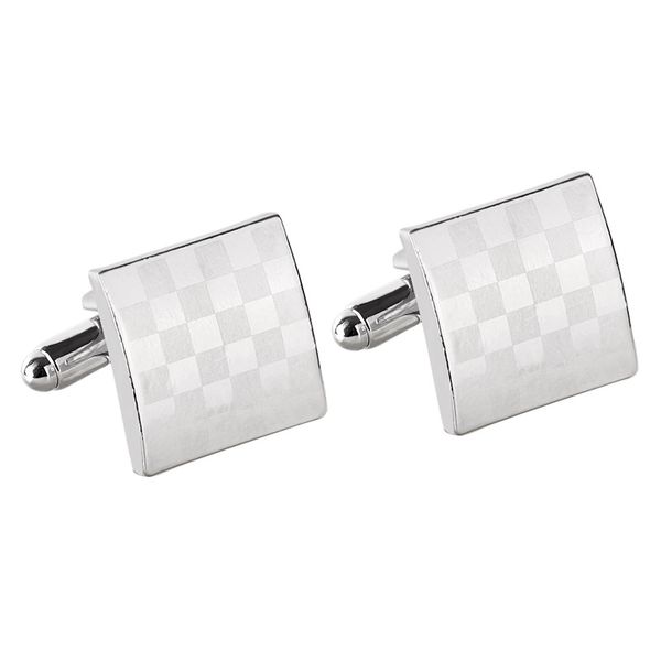 

new square silver cufflinks with laser pattern shirt cuff link for men wedding cufflinks ing