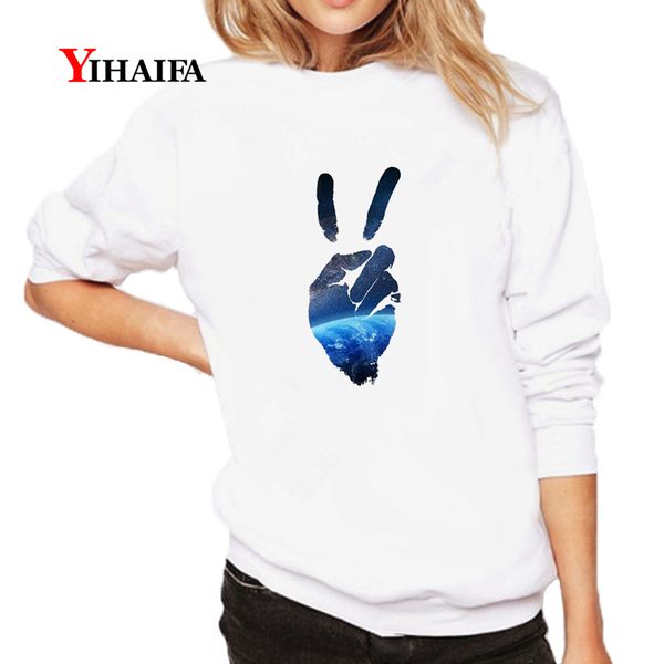 

fashion long sleeve women sweatshirt galaxy hands 3d print hoodie funny graphics pullover casual tracksuit oversized, Black