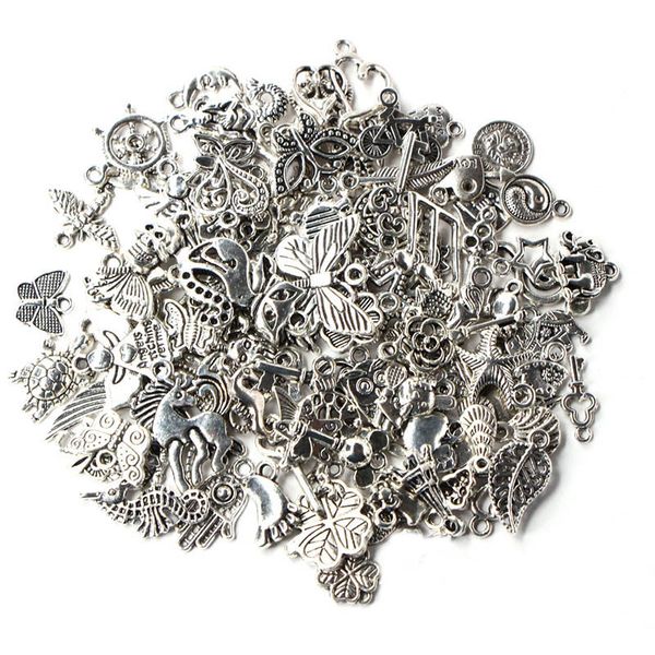 

1 pack/lot 30pcs mixed antique silver color anchor animal charms pendants for bracelet necklace diy jewelry making finding accessories