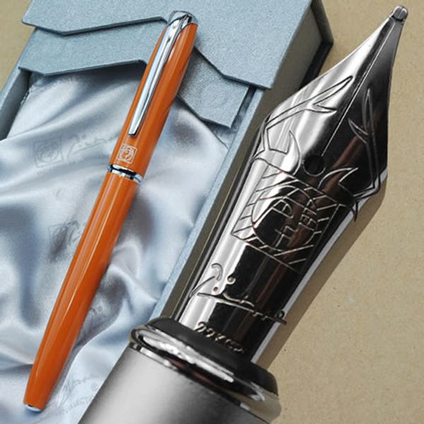 

picasso ps916 malaga lacquered orange m nib fountain pens ing