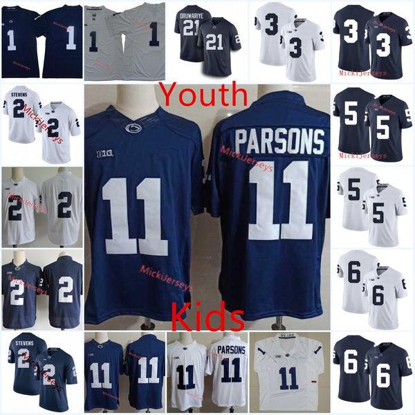 

Youth Penn State Nittany Lions Micah Parsons Ricky Slade KJ Hamler Robbie Dwyer Amani Oruwariye Tommy Stevens Justin Shorter Football Jersey