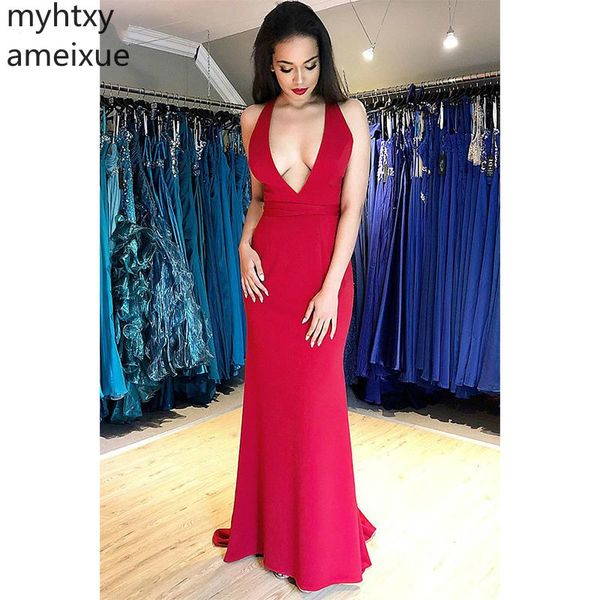 

evening dresse mermaid prom dress v-neck sleeveless lace upfloor length new evening gowns made plus size dress, White;black