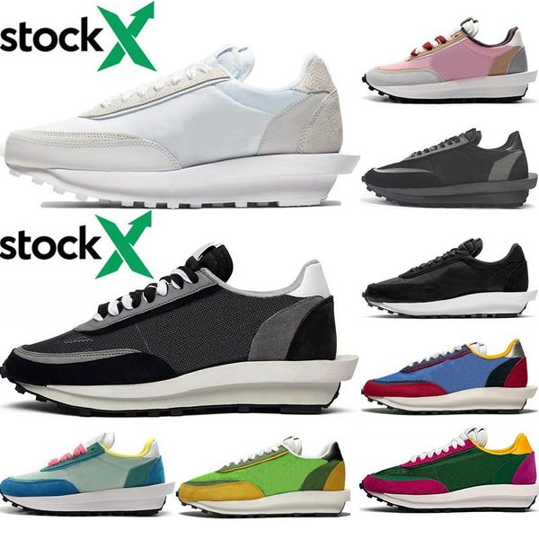 

2020 sacai ld вафельные ldv кроссовки для мужчин женщин черный белый нейлон зеленый синий мульти мужские кроссовки мода спорт кроссовки бегу