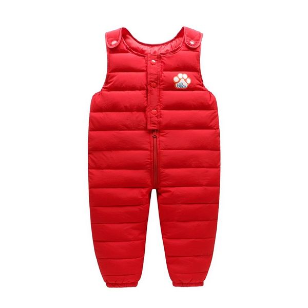 

2019 fahsion children's clothing autumn winter children down overalls trousers boy girl a pants kid wear trousers overalls, Blue