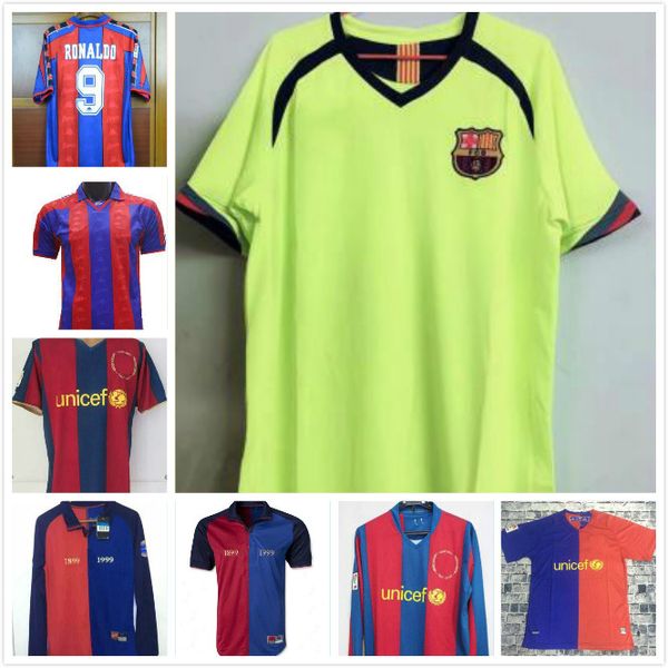 

07 08 retro jer ey 96 1997 figo 1899 1999 xavi ronaldinho ronaldo rivaldo guardiola inie ta year barcelona pique xani figo pecial edition