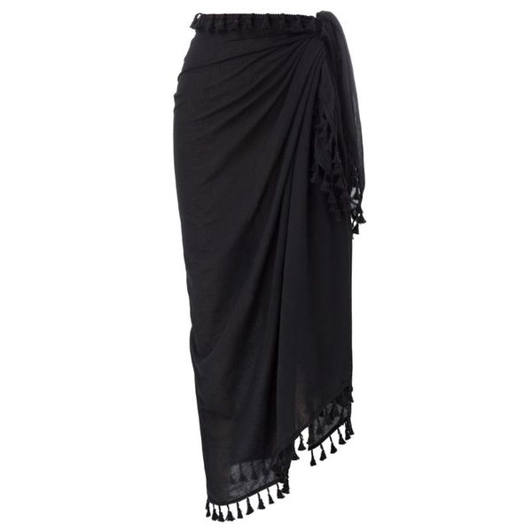 

women sarong cover up dress party summer bikini cover up cotton skirts, White;black