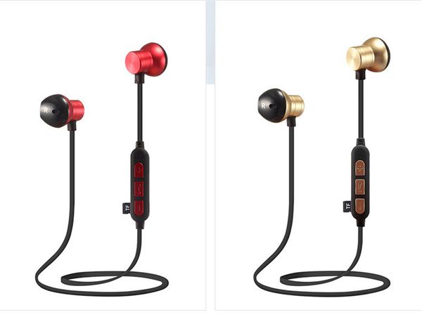 

new m12 bluetooth headset headphone wireless magnetic earphone sport stereo earphone support tf card for smartphone