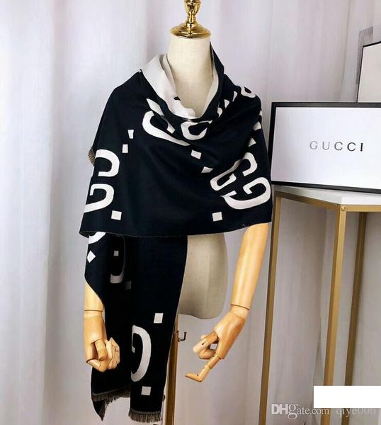 

designer s 2019 new luxury s winter new ee gucci s womens scarf men shawl woman wool scarves, Blue;gray