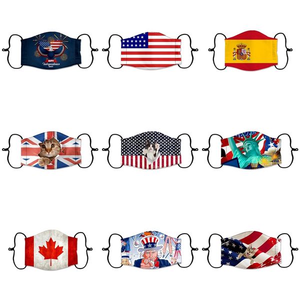 

i cant breathe usa designer face mask washable reusable head scarf protective cloth mask breathable comfortable anti dust smoke black uni #9