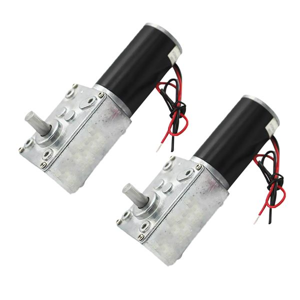 

2 pcs micro dc worm gear motor high torque reducer turbine 12v 470rpm
