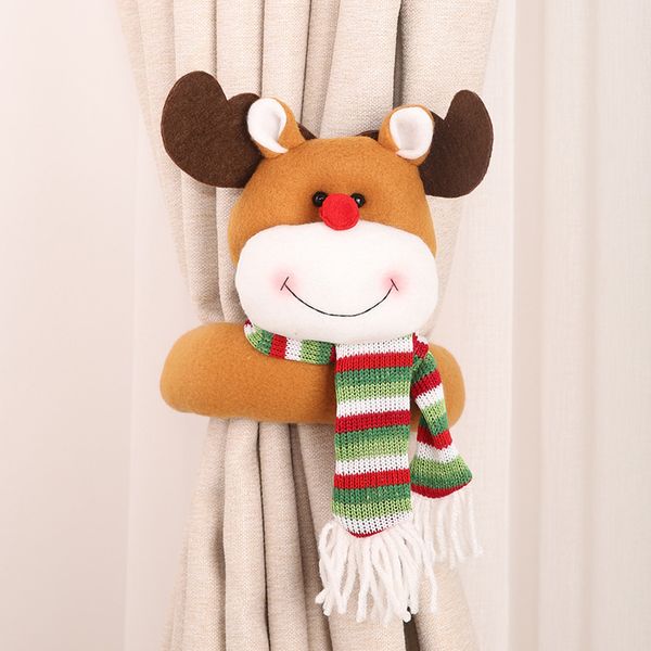 

lovely curtain buckle christmas cloth art beautiful hanging curtain tieback button fixed hooks doll bandage window