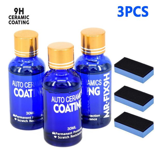 

1/2/3xliquid nano ceramic car glass coating 9h hydrophobic anti-scratch polish