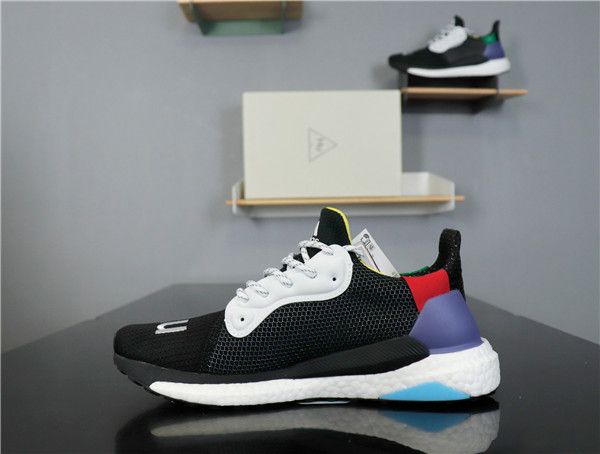 

2020 human race pw pharrell x solar hu glide st women men running shoes black white zebra runner sports designer shoes sneaker