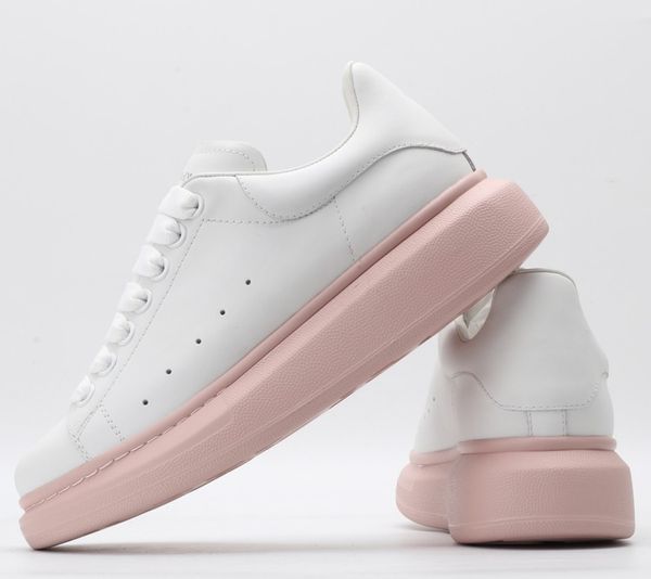 

fashion designer shoes classic low men's and women couples casual shoes breathable thick white leather stitching designer sneakers 35-4, Black