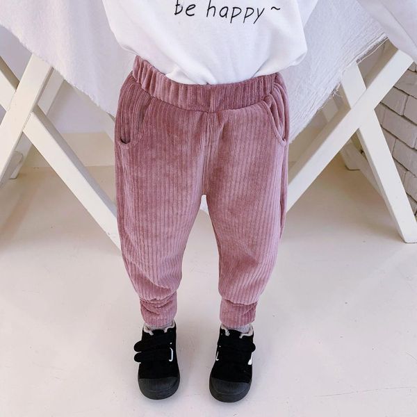 

2019 new arrival girls corduroy pants fashion autumn winter kids long pants baby girls clothes 1-6t, Blue