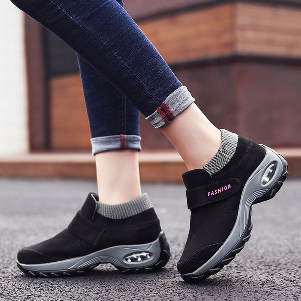 

muqgew women's shoes fashion casual wedge platform air sneakers thick bottom shake shoes zapatos mujer 2019 #0801