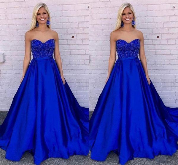 

элегантный милая шеи длинные платья выпускного вечера королевский синий бисером молния назад назад вечерние вечерние платья vestido de fiest, Black;red