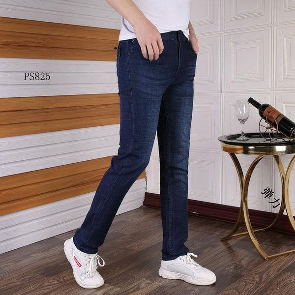 

0323 mens designer jeans new pants for men size 29-40 straight denim spring and summer comfortable charming r0ah, Blue