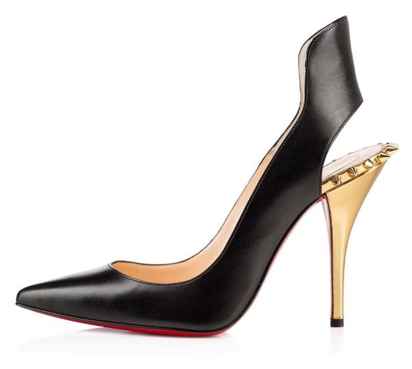 

Christian Louboutin CL Fashion pump patent leather high heel ladies wedding shoes pointed high heels sexy ladies high heels, sheepskin 34-42 13