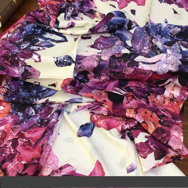 

оптовая продажа-новый дизайн женская мода квадратный шарф 100% саржа шелковый материал высокое качество печати шаблон размер 135 см - 135 см, Blue;gray