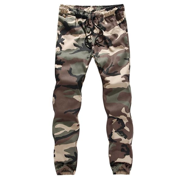 

men's casual pants 2019 fashion camouflage casual jogging camouflage sportswear loose harem pants elastic belt sweatpants 3.22, Blue