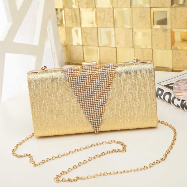 

women's dinner bag shoulder bag women's 2020 new fashion diamond inlaid banquet small in hand chain dinner