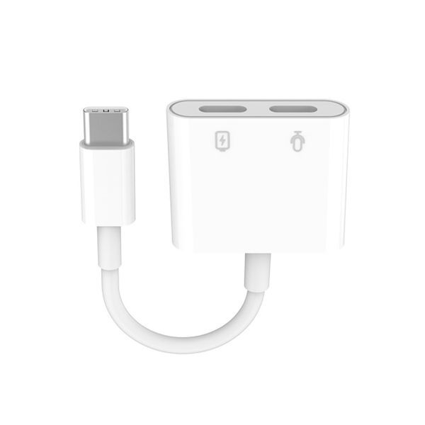 

2 в 1 type c адаптер аудио и зарядное устройство splitter 3a быстрая зарядка hifi музыка мужской до 2 type-c женский порт для смартфона