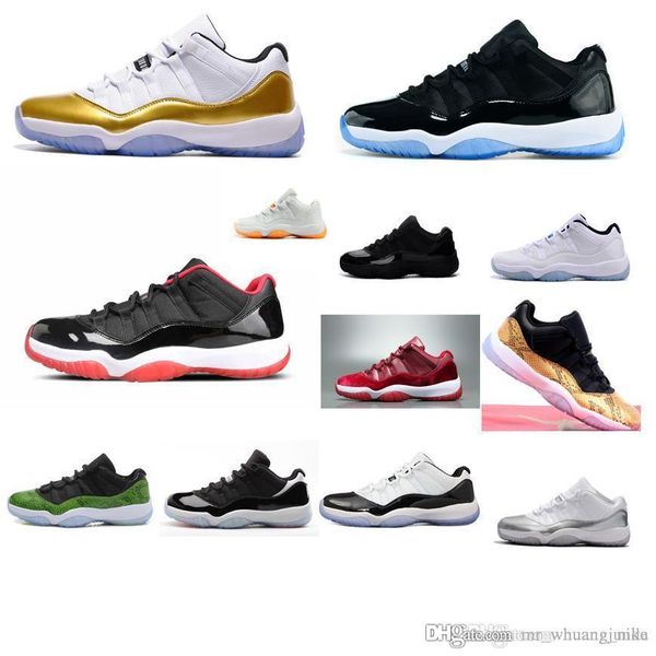 

New men jumpman 11 xi low cut ba ketball hoe 11 gold clo ing ceremony nake kin air flight j11 neaker boot for ale with box