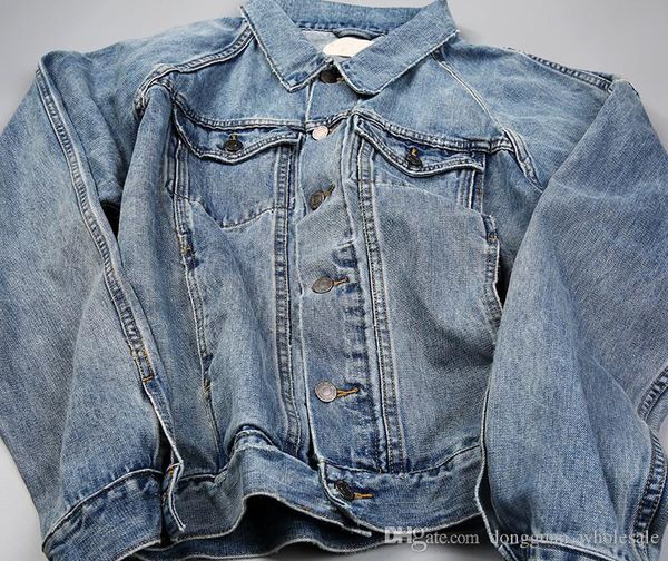 

vintage washing denim jacket men 2018 new fashion off shoulder men's jacket jeans jackets, Black;brown
