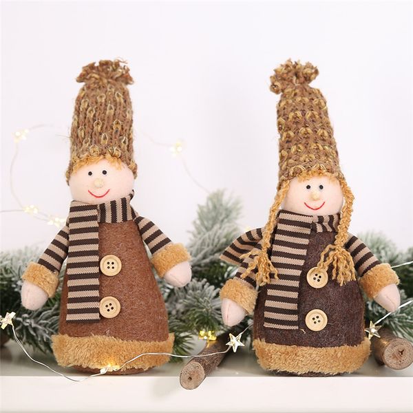 

merry christmas knit hat doll boy girl pendant ornaments xmas festival party novelty home decor christmas xmas tree decoration